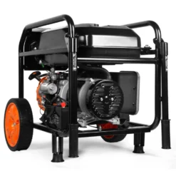 WEN GN5602X 5,600-Watt Portable Generator with Wheel Kit, Electric Start, 224cc, Transfer-Switch, RV-Ready, and CO Watchdog