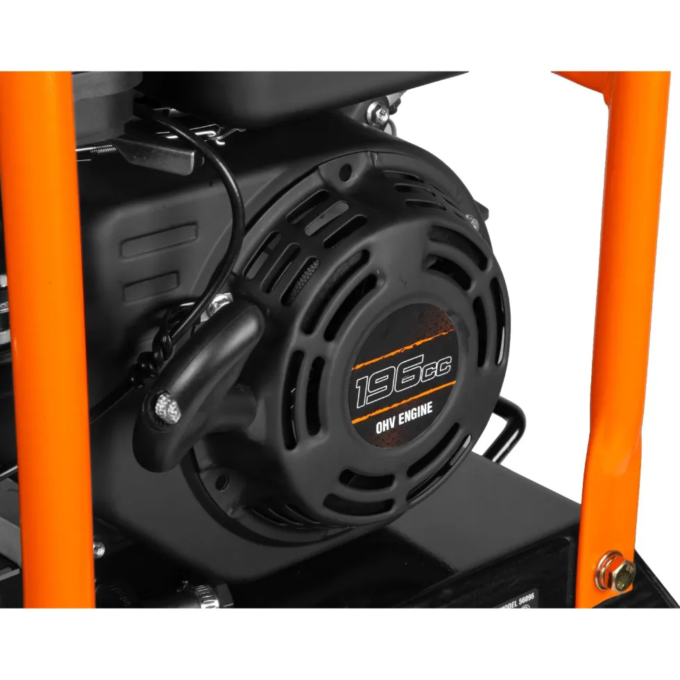 WEN 56096 6.5HP 196cc Plate Compactor with Wheels and 3350-Pound Compaction Force