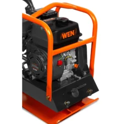WEN 56096 6.5HP 196cc Plate Compactor with Wheels and 3350-Pound Compaction Force