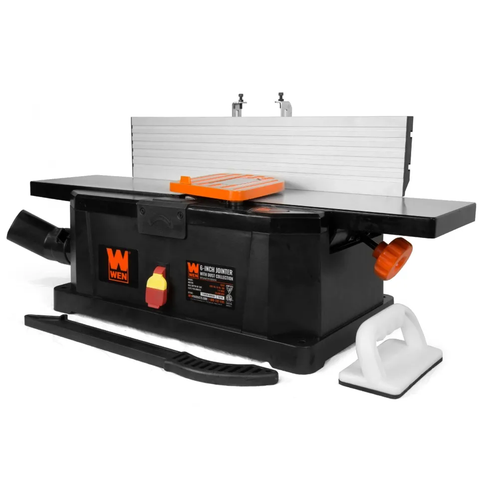WEN 6559 6-Inch 10-Amp Corded Benchtop Jointer with Filter Bag and Depth Scale
