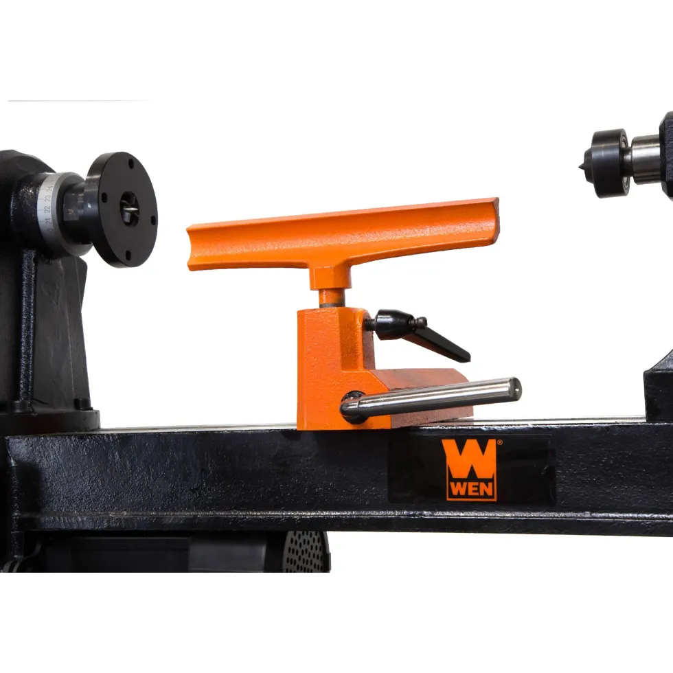 WEN 34027 12-Inch by 16-Inch Variable Speed Multi-Directional Cast Iron Wood Lathe with 16-Inch Capacity Bowl-Turning Back Plate