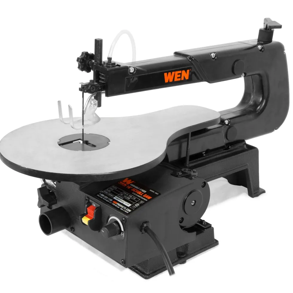 WEN 3922 16-inch Variable Speed Scroll Saw with Easy-Access Blade Changes