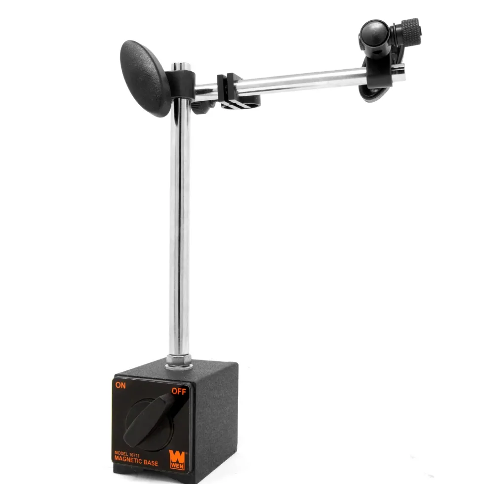 WEN 10711 Industrial-Strength Adjustable Magnetic Base for Dial Indicators