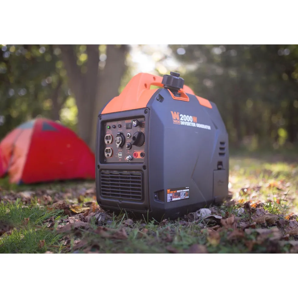 WEN 56203i Super Quiet 2000-Watt Portable Inverter Generator with Fuel Shut Off