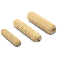 WEN JN400D 400-Piece Fluted Dowel Pin Variety Bucket with 1/4, 5/16, and 3/8-inch Woodworking Dowels