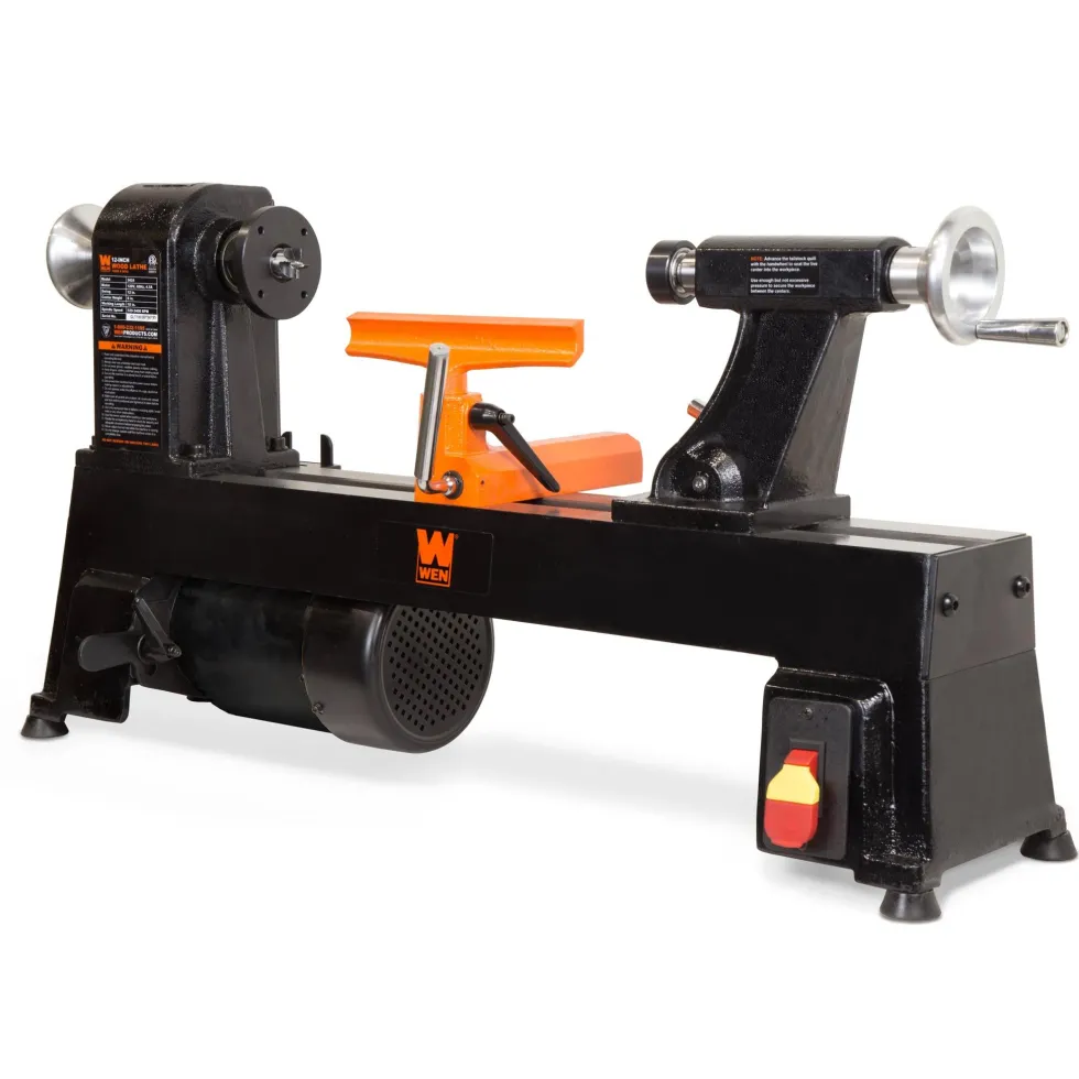 WEN LA3424 4.5-Amp 12-Inch by 18-Inch 5-Speed Benchtop Wood Lathe
