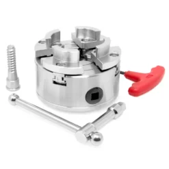 WEN LA4374 3.75-Inch 4-Jaw Self-Centering Lathe Chuck Set with 1-Inch x 8TPI Thread