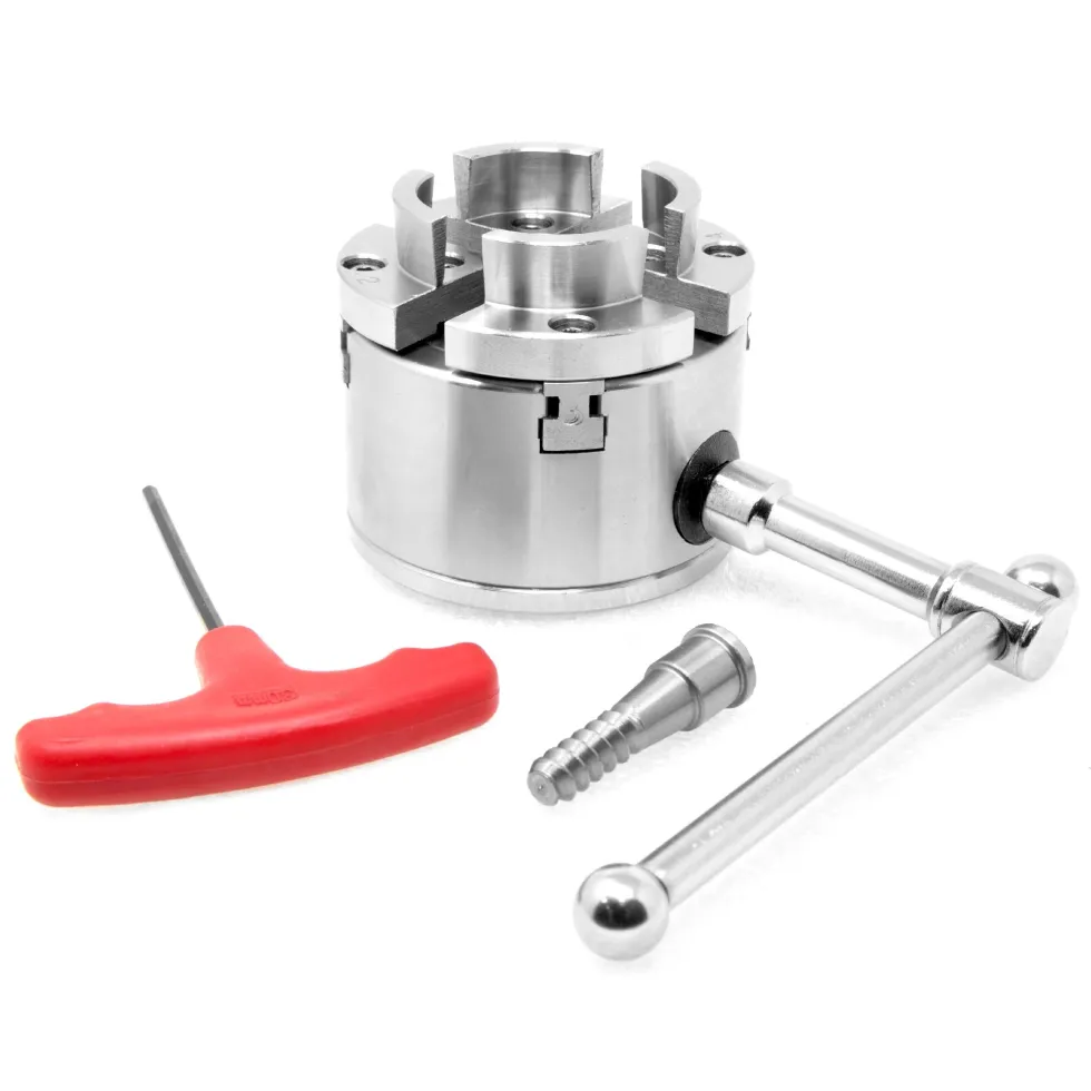 WEN LA4275 2.75-Inch 4-Jaw Self-Centering Keyed Lathe Chuck Set with 1-Inch x 8TPI Thread