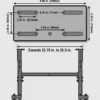 WEN LA8800 225-Pound Capacity Height Adjustable Steel Lathe Stand