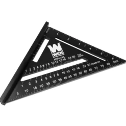 WEN ME777L 7-Inch Magnetic Rafter Square Layout Tool with Laser-Etched Scale