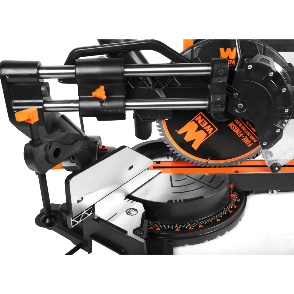 WEN MM1215 15-Amp 12-Inch Dual Bevel Sliding Compound Miter Saw with LED Cutline