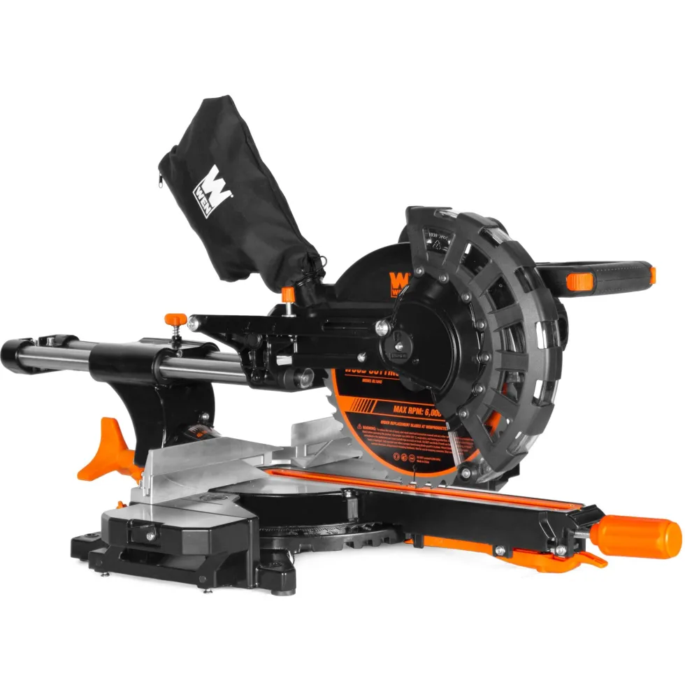 WEN MM1014 15-Amp 10-Inch Single-Bevel Sliding Compound Miter Saw with Laser