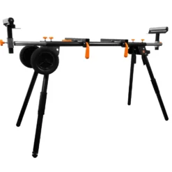 WEN MSA330 Collapsible Rolling Miter Saw Stand with 3 Onboard Outlets