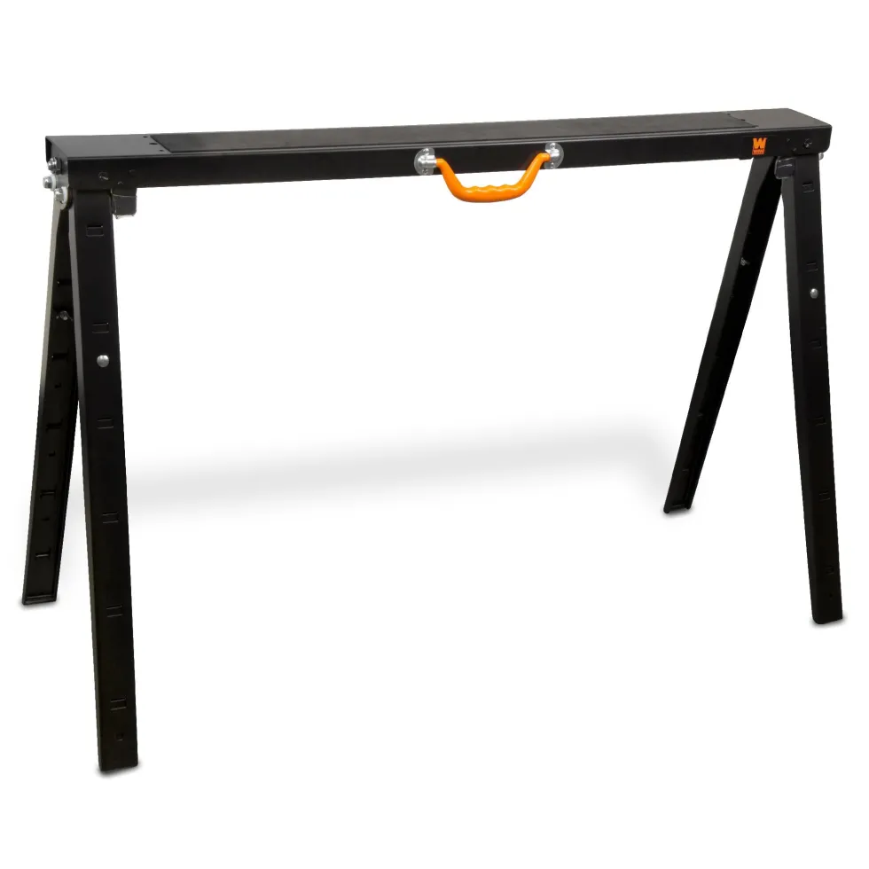 WEN MSA15 38-Inch Folding Height Adjustable Steel Saw Horse, 1500-Pound Capacity