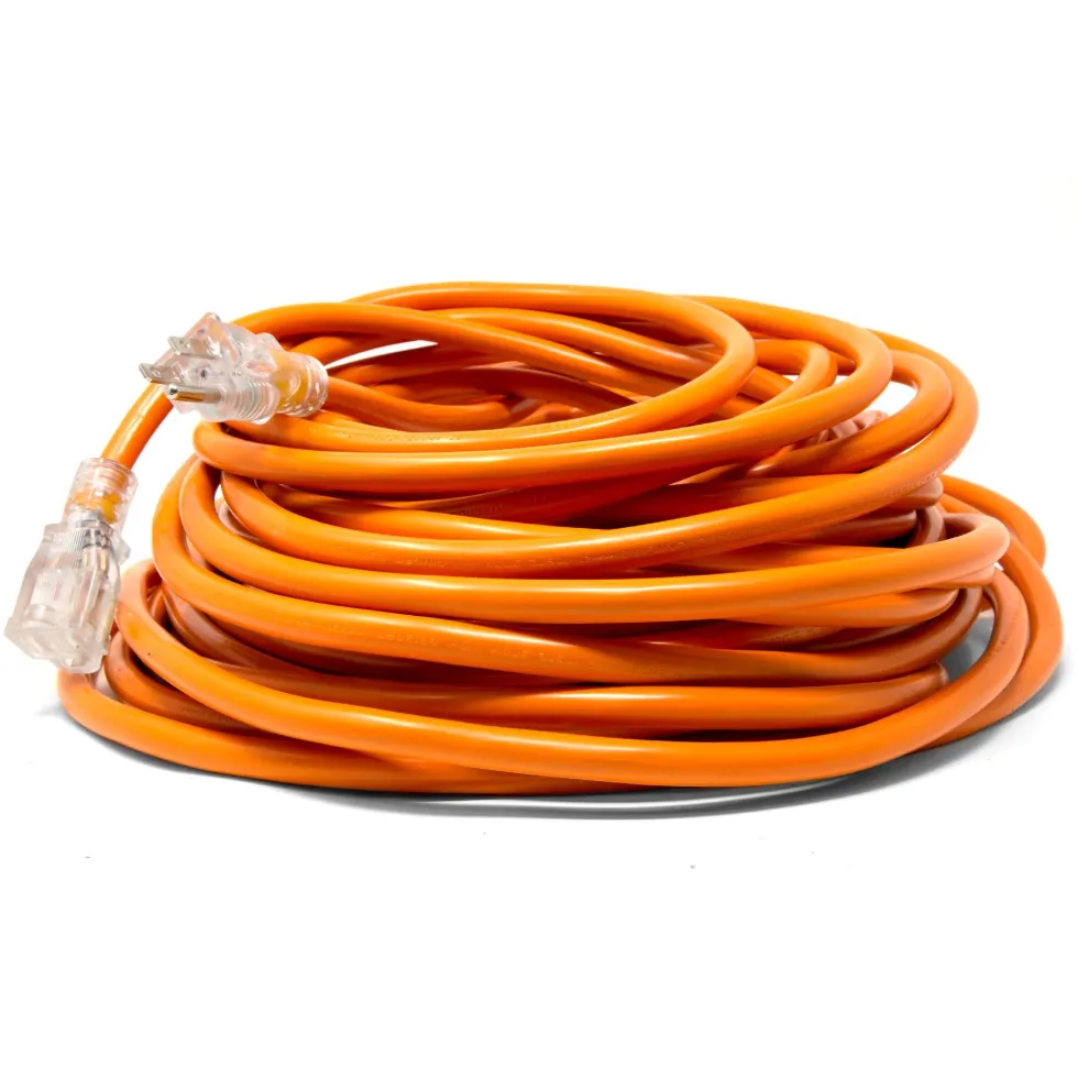 WEN PC1123 100 ft. 12-Gauge Heavy-Duty SJTW Outdoor 12/3 Extension Cord with NEMA 5-15R Light-Up Power Outlet