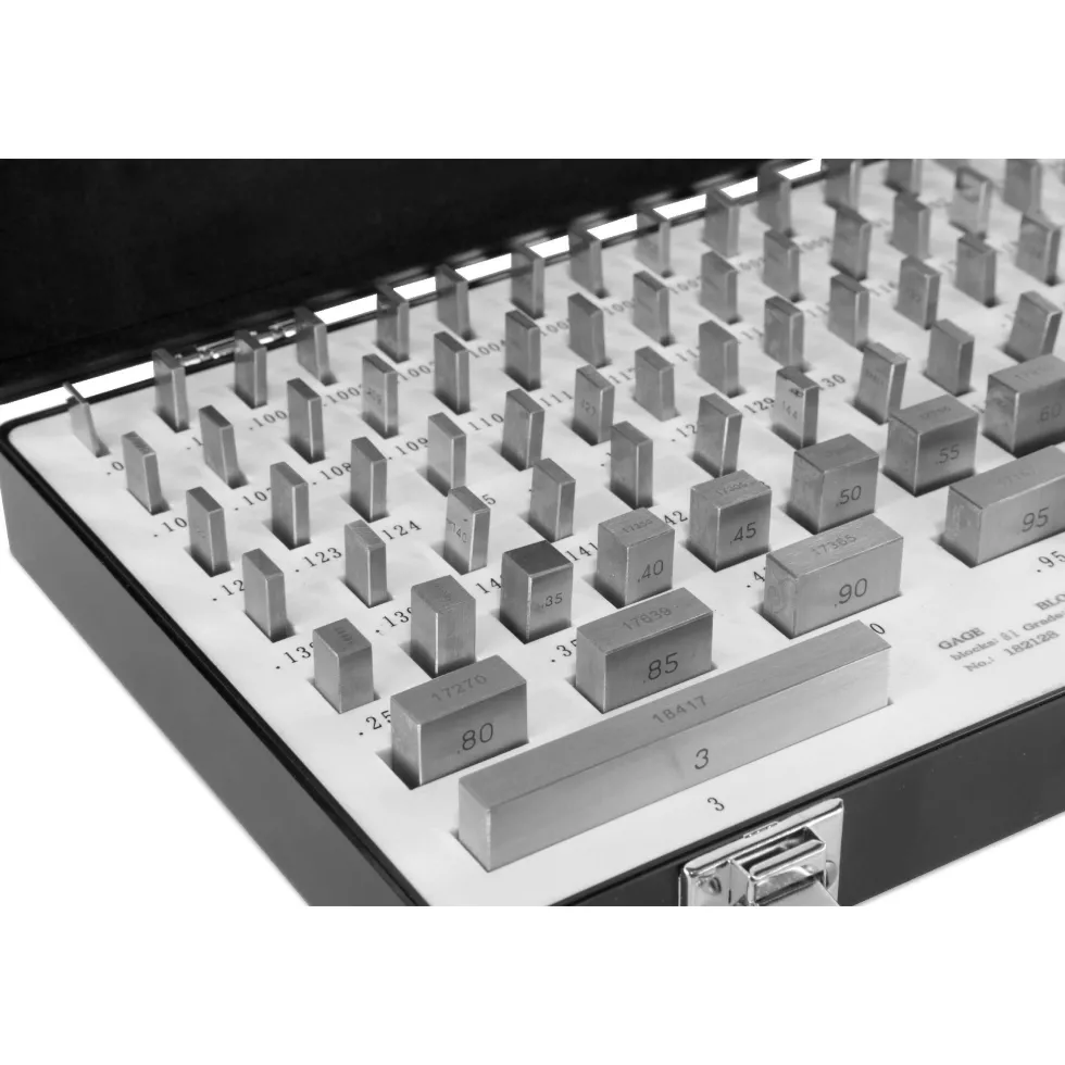 WEN 10481 81-Piece Rectangular Steel Gauge Block Set with Case