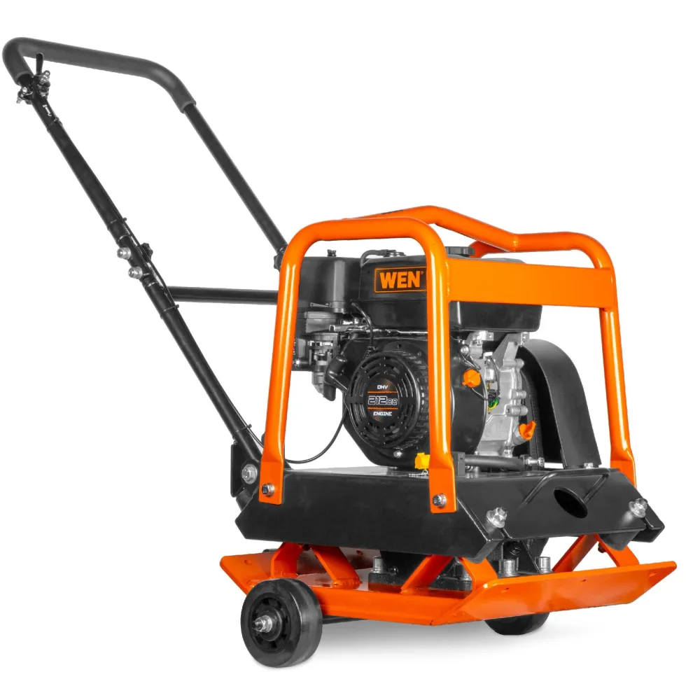 WEN 56012 Plate Compactor, 7HP, 212cc, with Wheel Kit and 4496-Pound Compaction Force