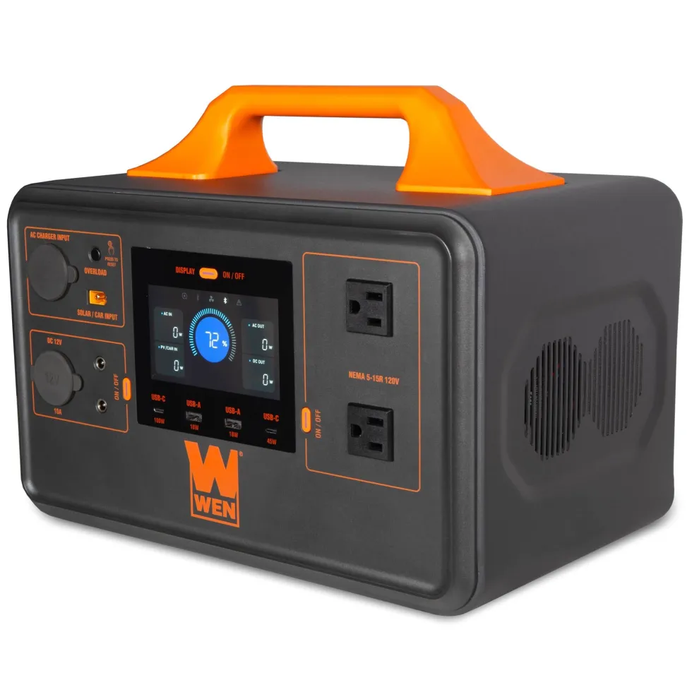 WEN PP1030i 1000-Watt 1030Wh Lithium-Ion Power Station and Battery-Powered Inverter Generator with Bidirectional Charging