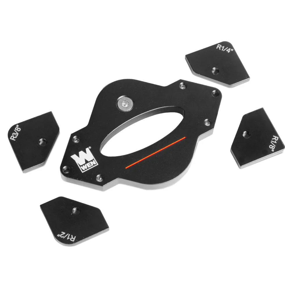 WEN RA001R 7-Piece Corner Radius Jig and Template Set for Routers