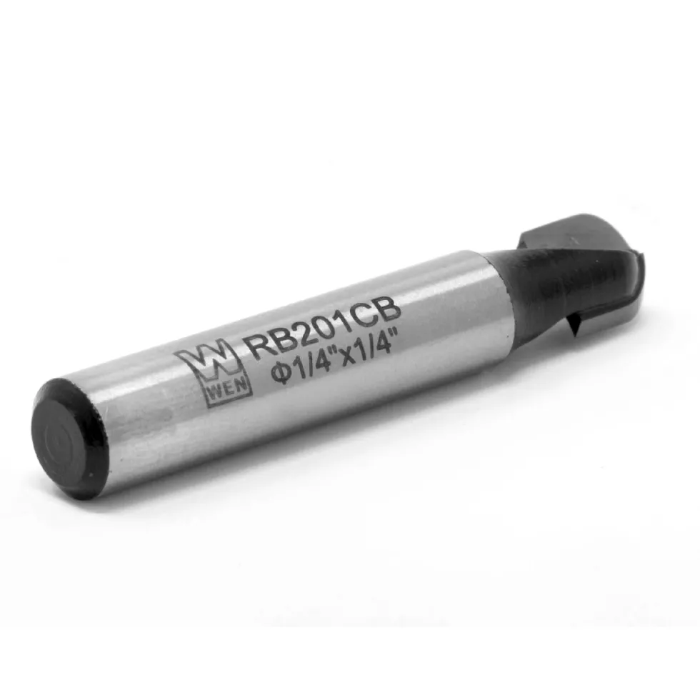 WEN RB201CB 1/4 in. Core Box Carbide-Tipped Router Bit with 1/4 in. Shank