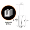 WEN RB110FF 5/8 in. Straight 2-Flute Carbide-Tipped Router Bit with 1/2 in. Shank