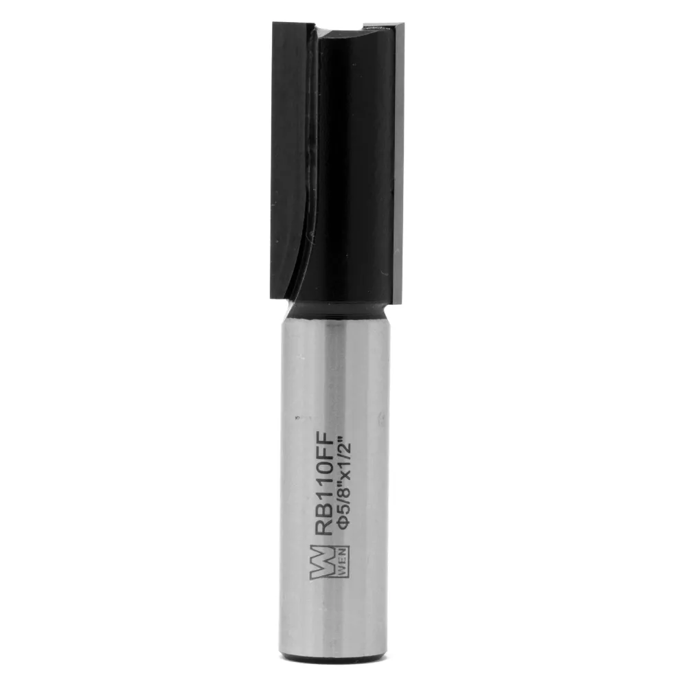 WEN RB110FF 5/8 in. Straight 2-Flute Carbide-Tipped Router Bit with 1/2 in. Shank