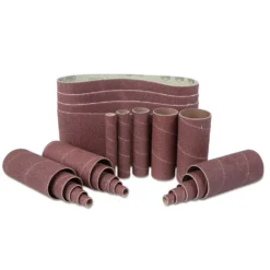 WEN 6524SP240 240-Grit Combination Belt and Sleeve Sandpaper Set, 24-Pack