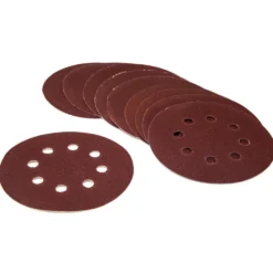 WEN 6305SP240 240-Grit Hook-and-Loop 5-Inch Sandpaper Sanding Discs, 10 Pack