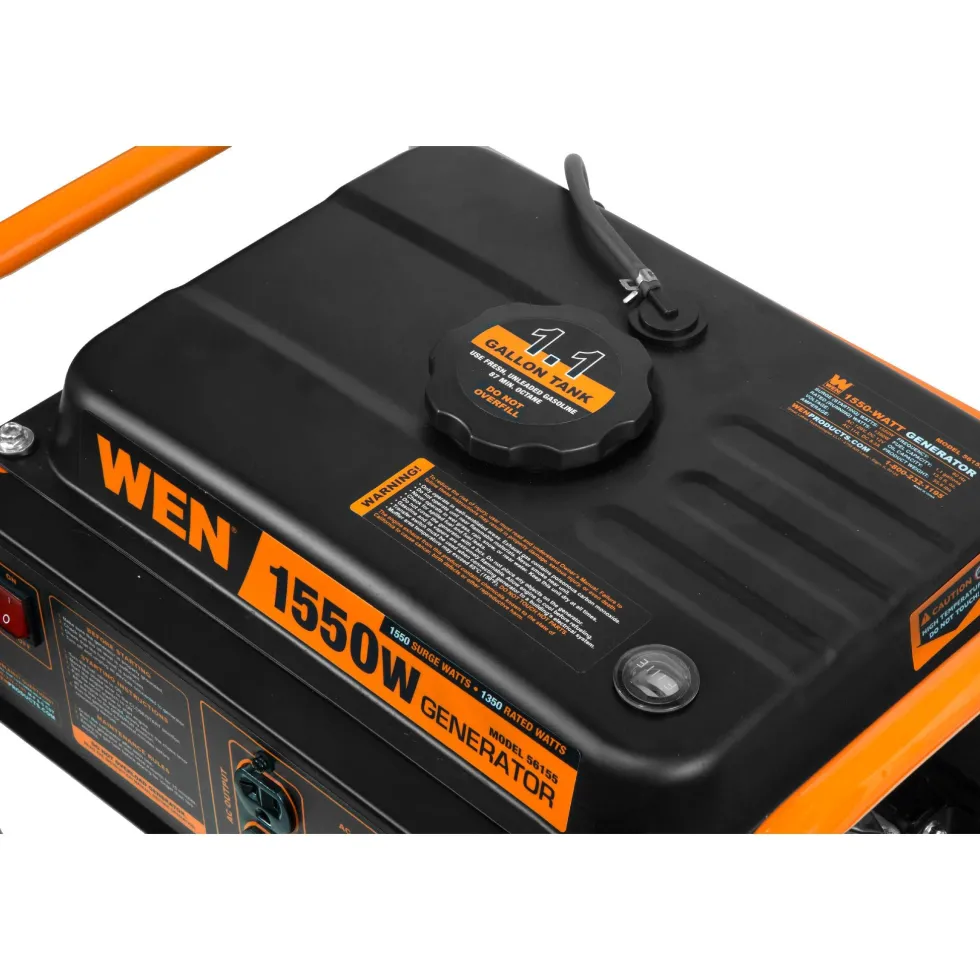WEN 56155 4-Stroke 98cc 1550-Watt Portable Power Generator