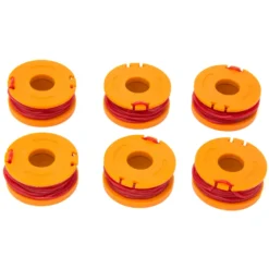 WEN 40413ST-6 String Trimmer Replacement Spool with 9.5 Feet of .065 Line, Six-Pack