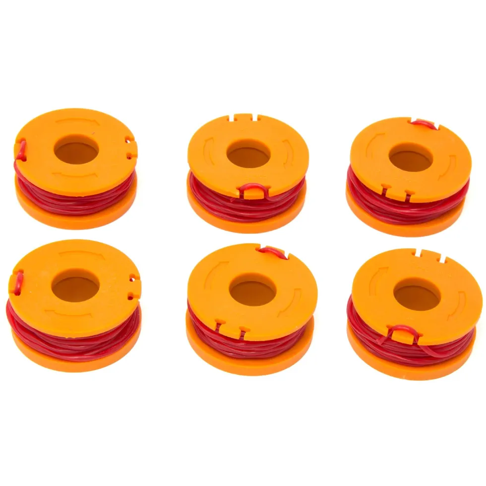 WEN 40413ST-6 String Trimmer Replacement Spool with 9.5 Feet of .065 Line, Six-Pack