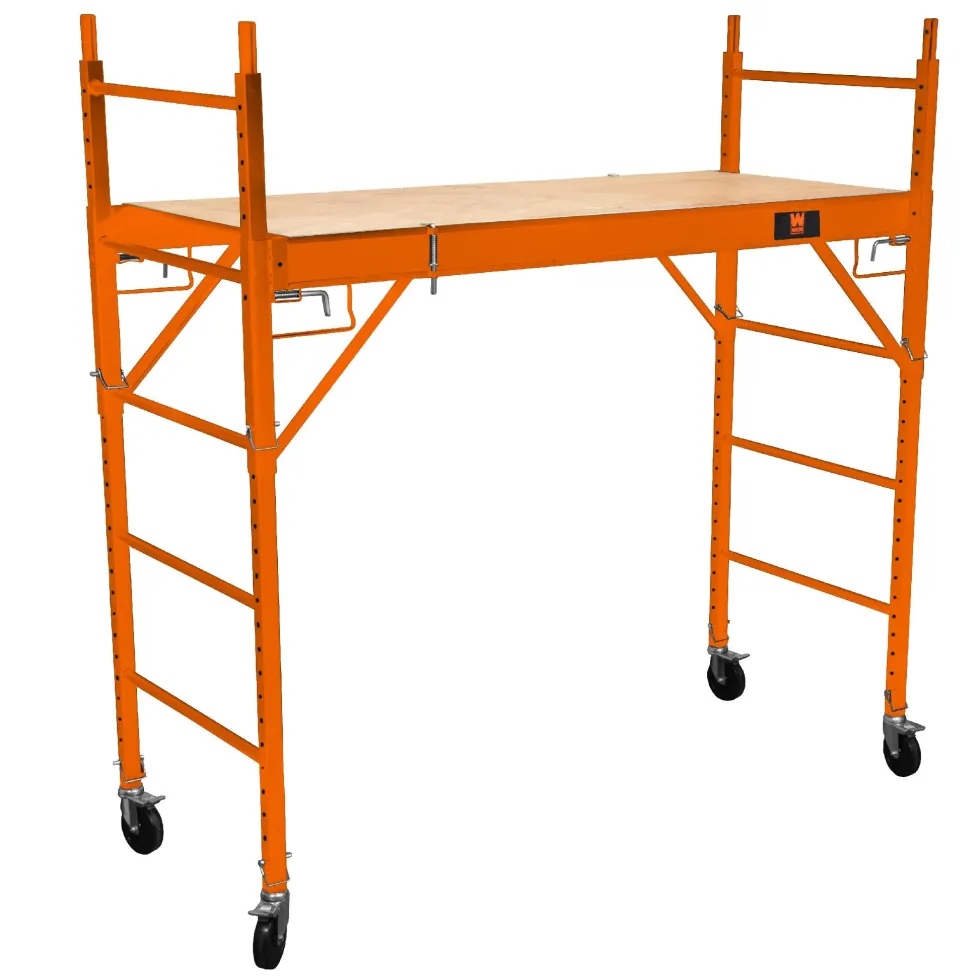WEN 31110T Baker-Style 6.25 ft. Multi-Purpose 1000-Pound-Capacity Rolling Steel Scaffolding