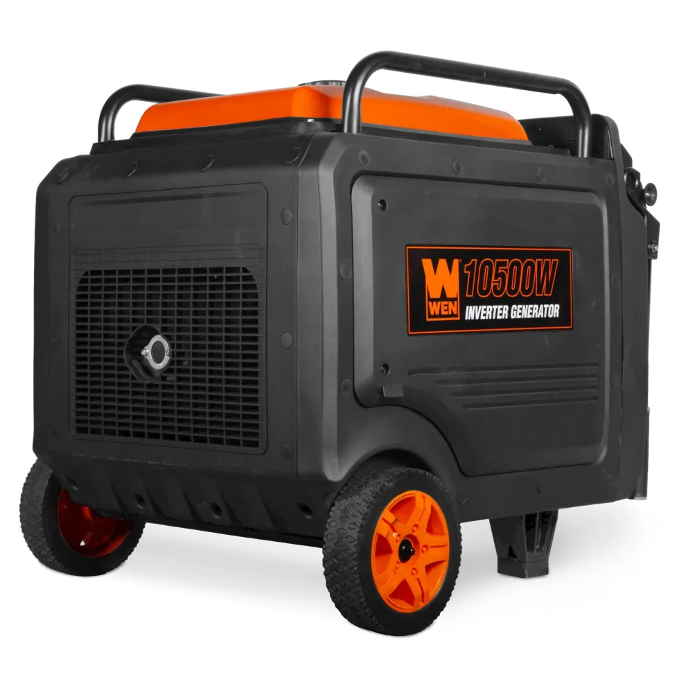 WEN TF1050iX 10,500-Watt 120V/240V Tri-Fuel Inverter Generator with Quiet 457cc Engine, Electric Start, Wheel Kit, and CO Watchdog, Gas, Propane, and Natural Gas Powered