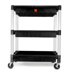 WEN 73163 Three-Tray 300-Pound Capacity Triple Decker Service and Utility Cart