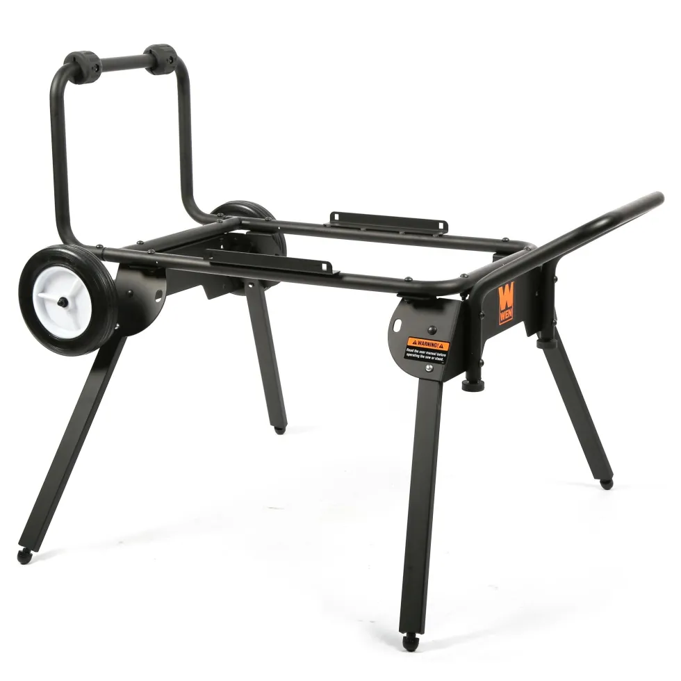WEN TT1088 Rolling Mobile Table Saw Stand for 10-Inch Industrial Benchtop Jobsite Table Saws