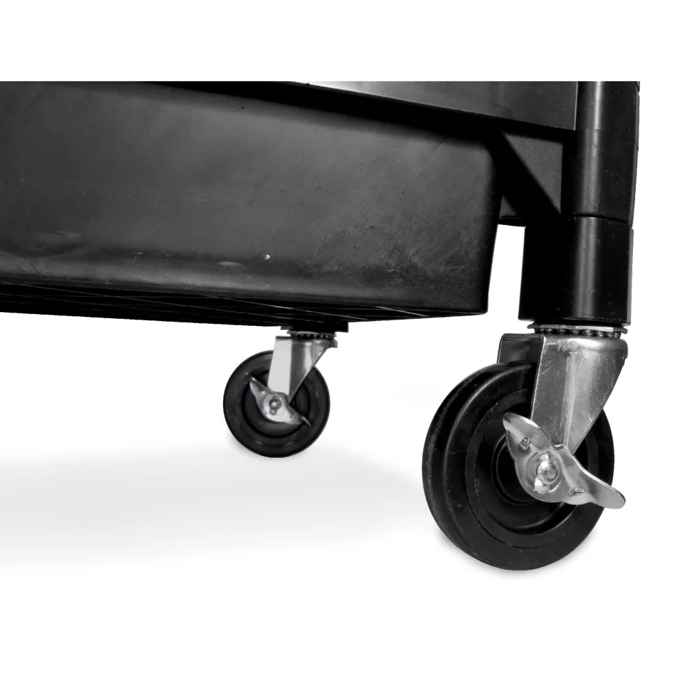 WEN 73162 Two-Tray 300-Pound Capacity Double Decker Service and Utility Cart