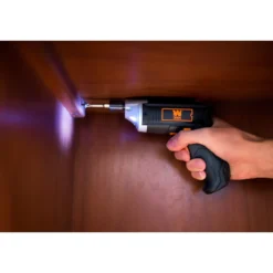 WEN 49103 3.6V Lithium-Ion Cordless Electric Screwdriver with Bits and Belt Holster
