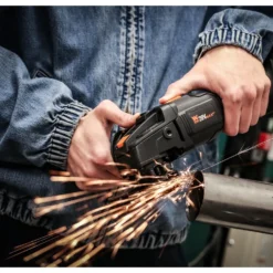 WEN 20944 20V Max Brushless Cordless 4-1/2-Inch Angle Grinder with 4.0Ah Lithium-Ion Battery and Charger