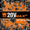 WEN 20107 20V Max Brushless Cordless 1/2-Inch Impact Wrench with 2.0 Ah Lithium-Ion Battery and Charger