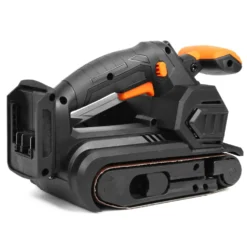 WEN 20418 20V Max Cordless Belt Sander, Variable Speed, Handheld and Portable with 4.0Ah Battery and Charger