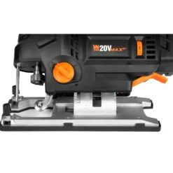WEN 20670 20V Max Cordless Brushless Auto-Speed Jigsaw with 4.0Ah Lithium Ion Battery and Charger