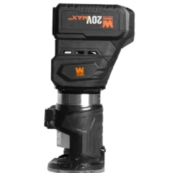 WEN 20610 20V Max Cordless Brushless Compact Trim Router with Fixed Base, 4Ah Lithium-Ion Battery, and Charger