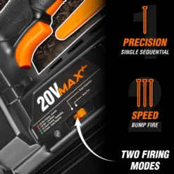 WEN 20512 20V Max Cordless 18-Gauge Brad Nailer with 2.0Ah Battery and Charger