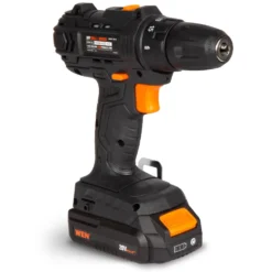 WEN 20119 20V Max Cordless 3/8-Inch Drill and Driver with 2.0 Ah Lithium-Ion Battery and Charger