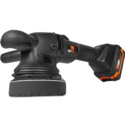 WEN 20875 20V Max Cordless 5-Inch Dual Action Polisher and Waxer Kit with 4Ah Battery, Charger, and Polishing Pads