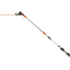 WEN 20825 20V Max Cordless 20-Inch Hedge Trimmer Pole Saw with 14.6-Foot Reach, 2Ah Battery and Charger