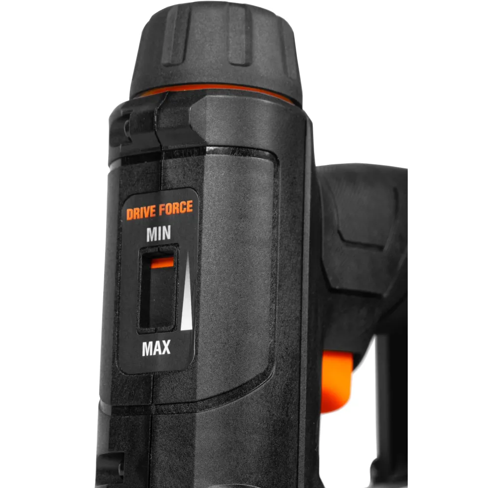 WEN 20539 20V Max Cordless 2-in-1 18-Gauge Brad Nailer and T50 Crown Stapler with 2.0Ah Battery and Charger