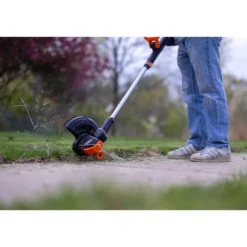 WEN 20813 20V Max Cordless 2-in-1 String Trimmer and Edger with 12-Inch Cutting Diameter, 2Ah Battery and Charger