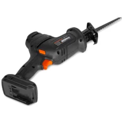 WEN 20631 20V Max Cordless Reciprocating Saw, Brushless Compact One-Handed Design with 4.0 Ah Lithium-Ion Battery and Charger