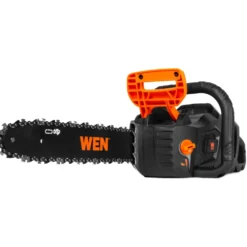 WEN 20754 20V Max 14-Inch Cordless Brushless Chainsaw with Two 4Ah Batteries and Dual Port Charger